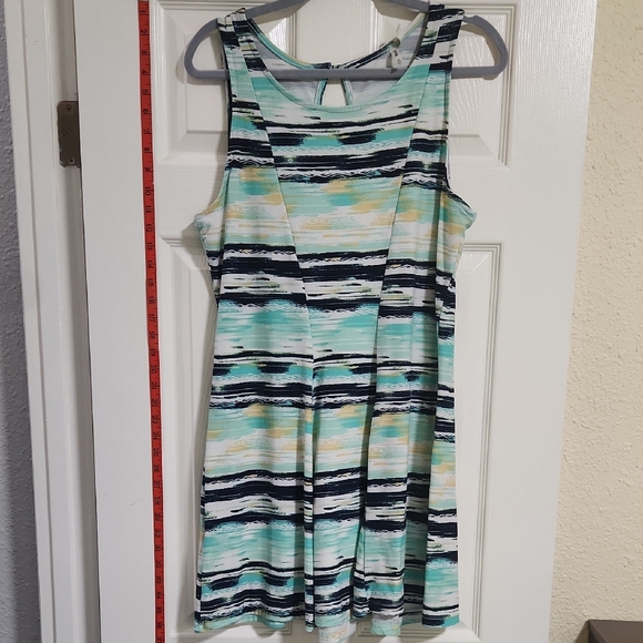 Mudd Dresses & Skirts - Mudd Green and White Sleeveless Sundress, XL